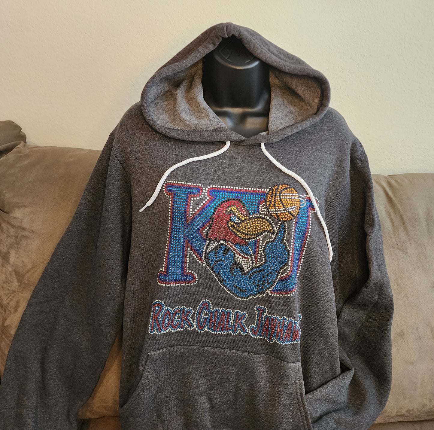 Kansas Jayhawks Rhinestone Bling Design