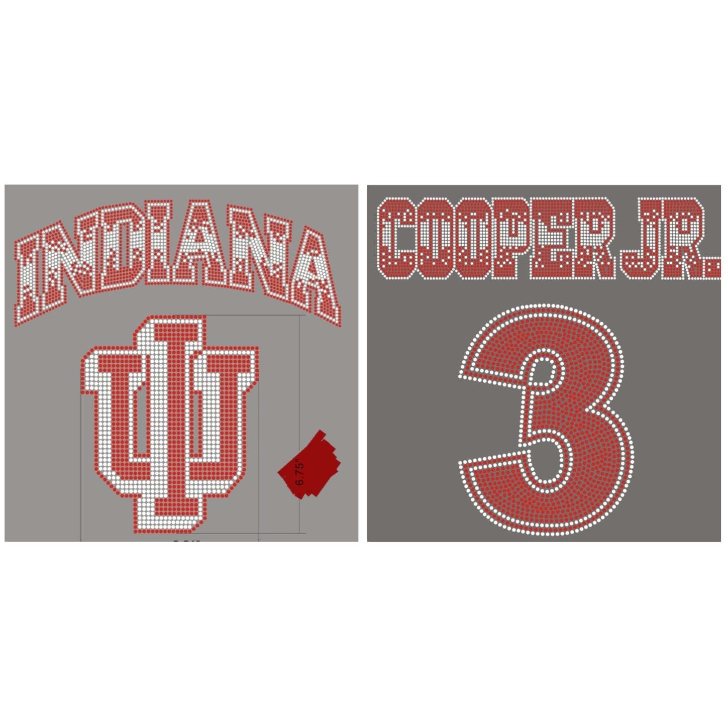 Indiana University IU RhineSTUD Design #3 Cooper Jr.
