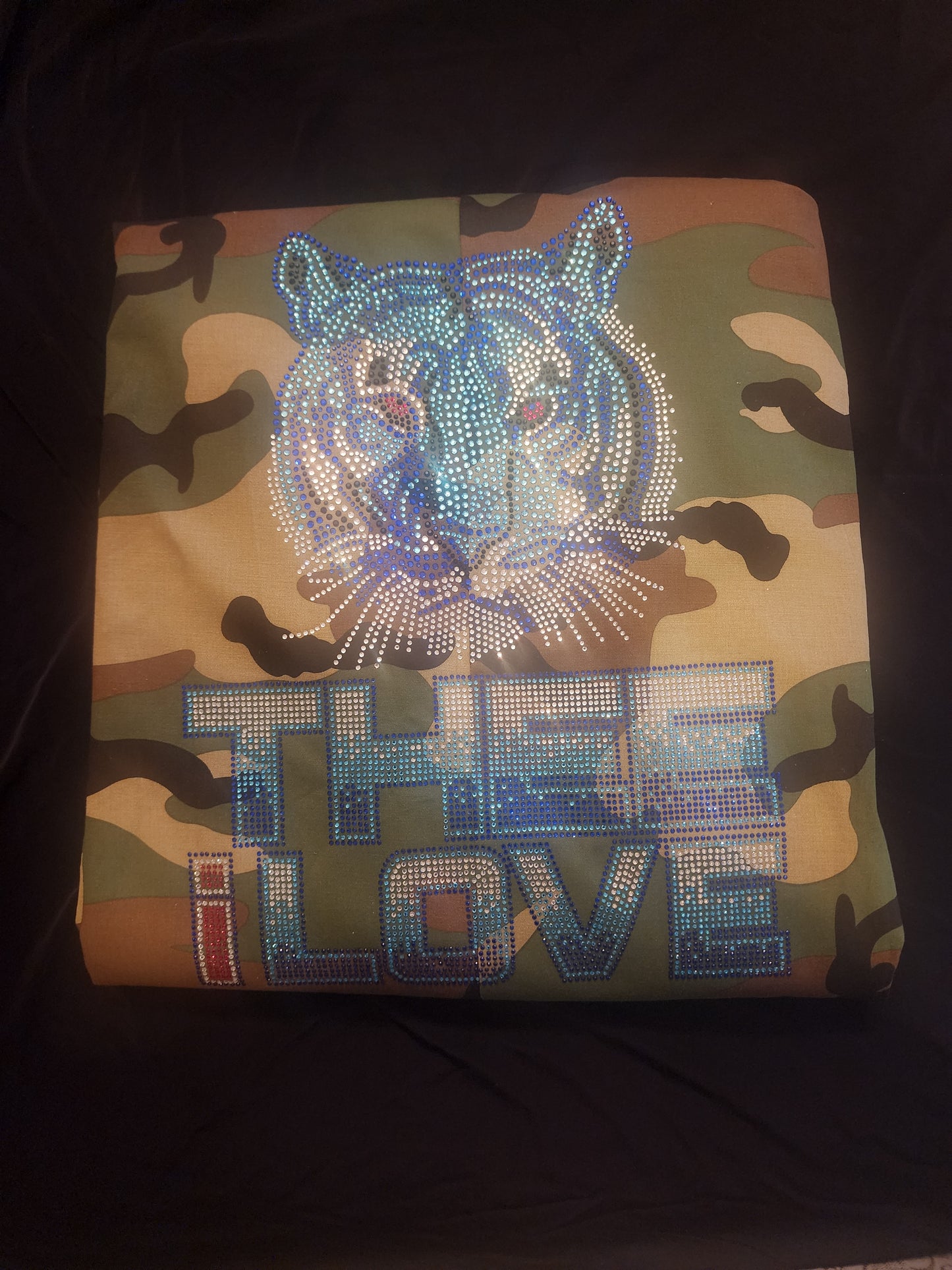 Jackson State University Rhinestone Bling THEE iLove Camo Jacket