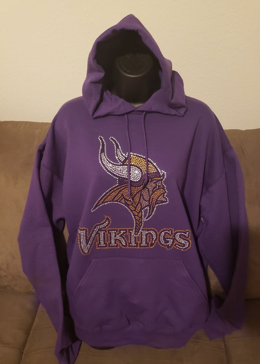Minnesota Vikings Rhinestone Bling Design