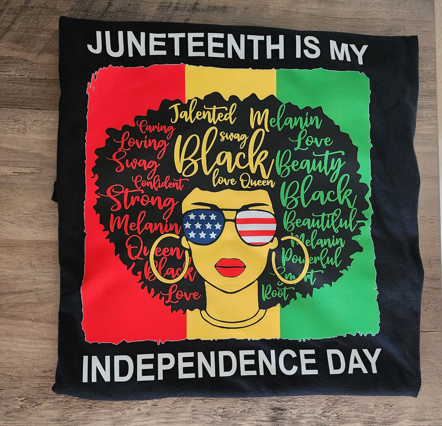 Juneteenth Afro Lady Design