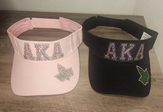 AKA 1908 Sun Visor Rhinestone/Bling Design
