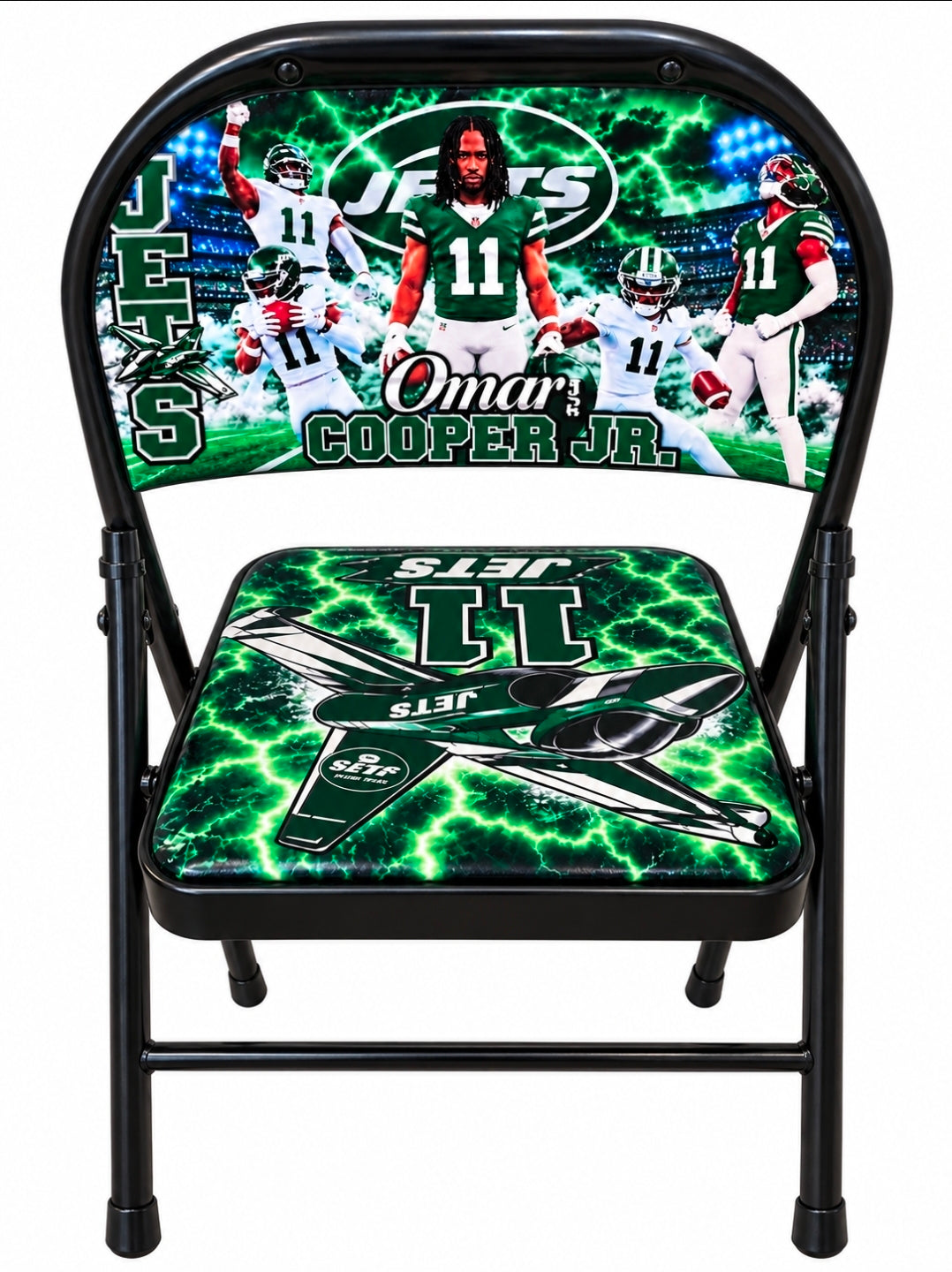 Custom Metal Folding Chair with Padded Seat