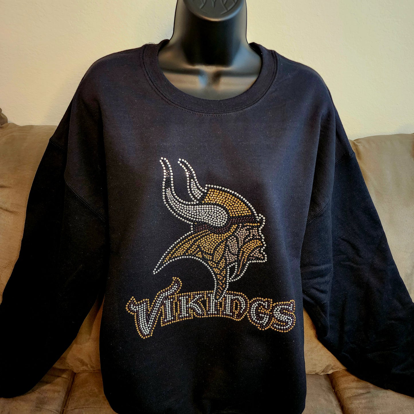 Minnesota Vikings Rhinestone Bling Design