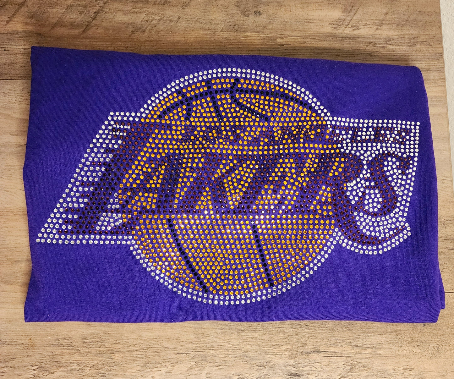 Los Angeles Lakers Rhinestone Bling Design