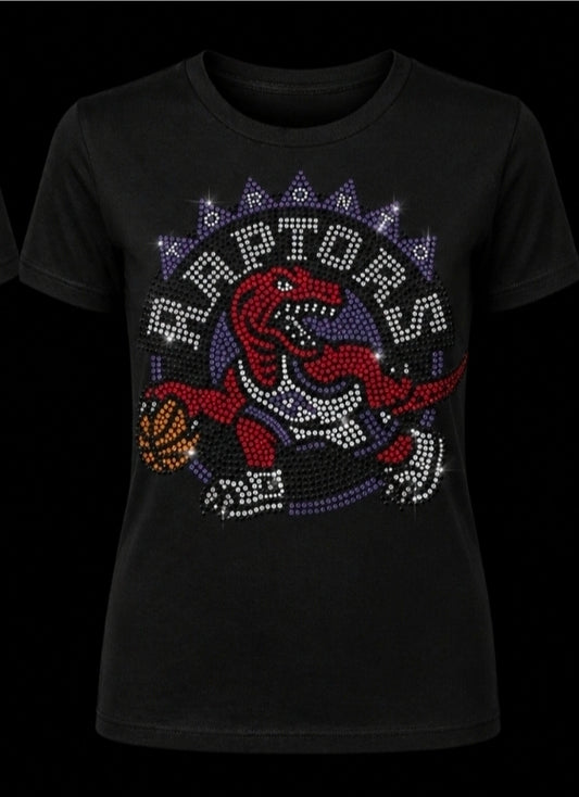 Toronto Raptors Mascot Rhinestone Bling Design