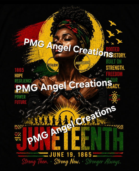 Juneteenth Queen with Chains Design