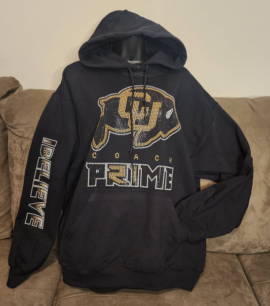 Colorado Buffaloes I Believe Coach Prime RhineSTUD Design