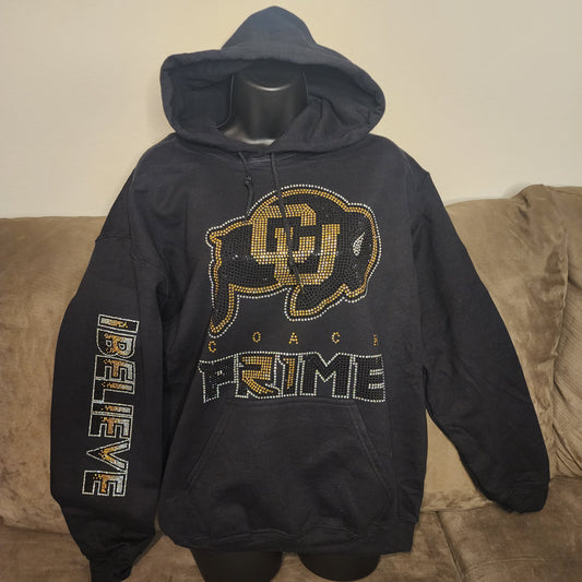 Colorado Buffaloes I Believe Coach Prime Rhinestone Design