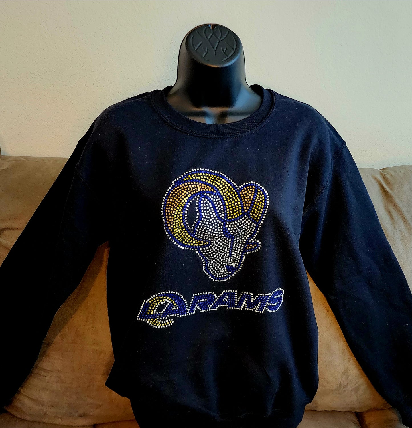 Los Angeles Rams Rhinestone Bling Design