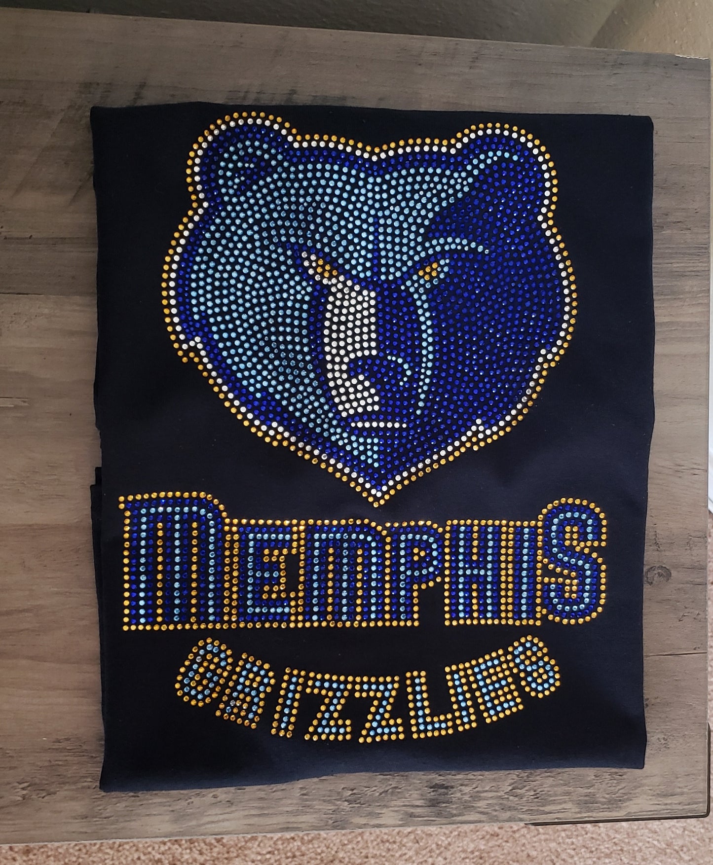 Memphis Grizzlies Rhinestone Bling Design