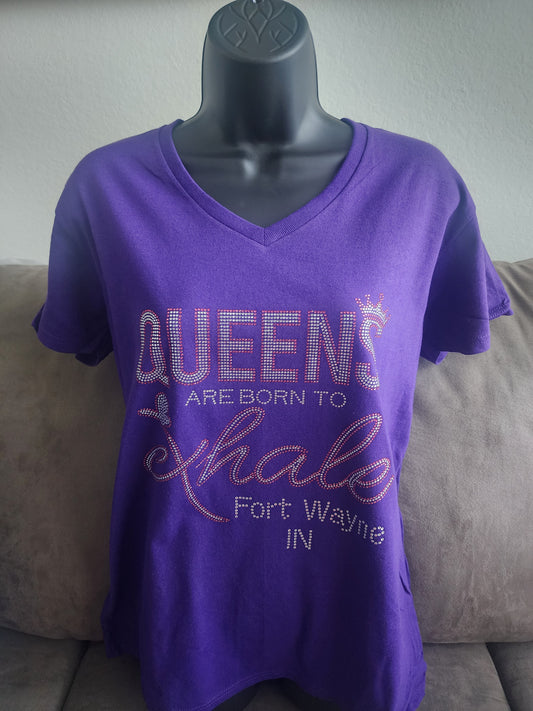 Queens Are Born to Exhale Rhinestone Bling Design