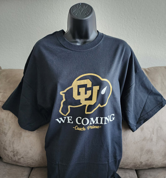 Colorado University We Coming (white) Go Buffs design