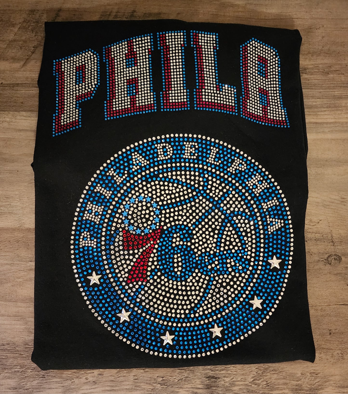 Philadelphia 76ers Rhinestone Bling Design