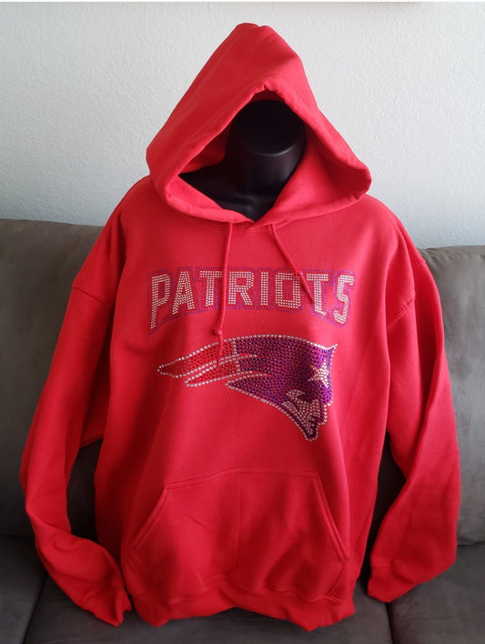 New England Patriots Rhinestone Bling Design