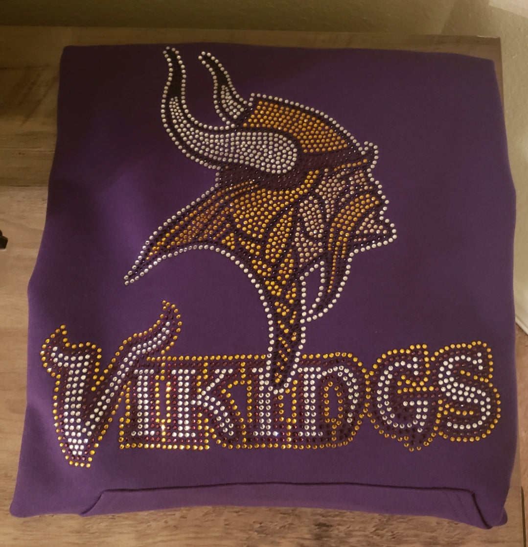 Minnesota Vikings Rhinestone Bling Design