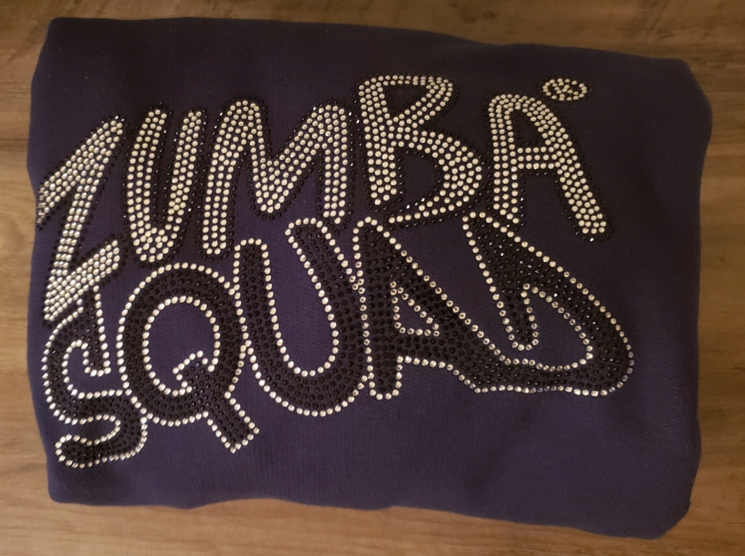 Zumba Squad Rhinestone Bling Design