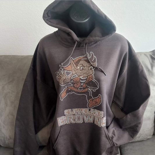 Cleveland Browns Rhinestone Bling Design