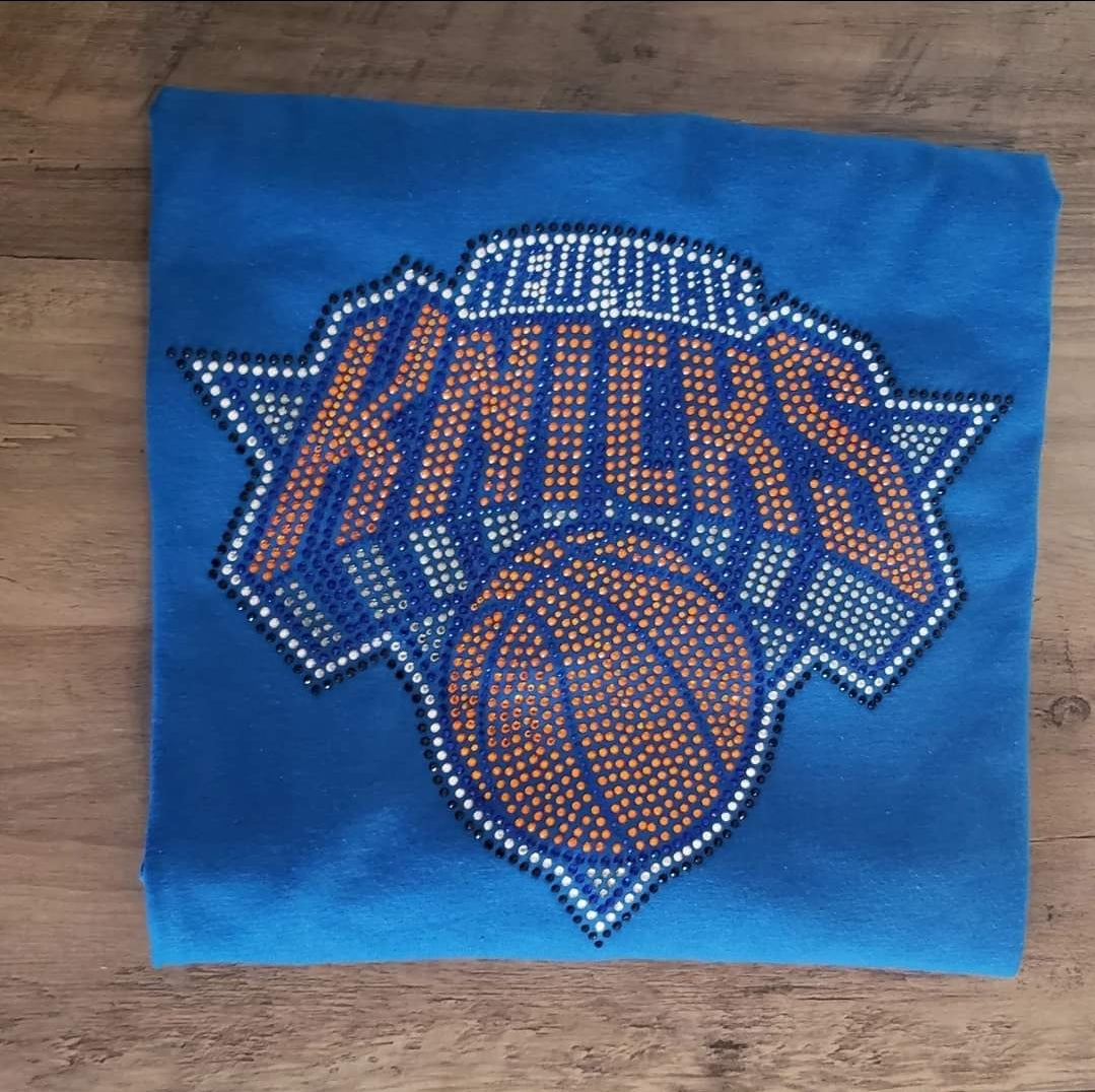 New York Knicks Rhinestone Bling Design